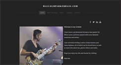 Desktop Screenshot of malcolmparkerbass.com